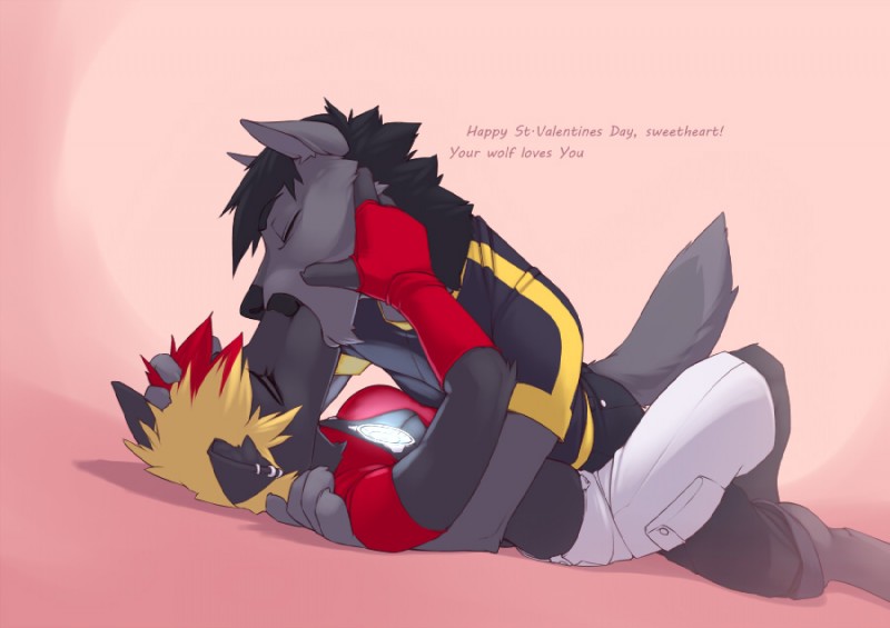 fleki and wolfy-nail (valentine's day) created by wolfy-nail