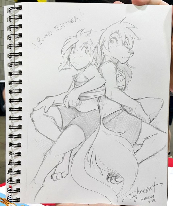 keith keiser and natani (twokinds) created by tom fischbach