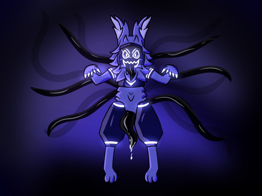 >:3 animal_genitalia anthro big_penis black_penis black_tentacles blue_body blue_fur bodily_fluids cum cum_drip cum_on_own_penis cum_on_penis cum_on_self dripping erection floating fur genital_fluids genitals long_tongue machine male nude open_mouth penis protogen_armor protogen_face protogen_visor screen screen_face simple_background smile solo tapering_penis tentacle_tongue tentacles tongue tongue_out tanza3d tentel_(tanza3d) protogen 2025 digital_drawing_(artwork) digital_media_(artwork) hi_res