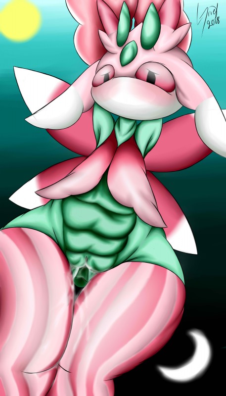 anthro female forced genitals pokemorph pussy rape sex solo greey nintendo pokemon generation_7_pokemon lurantis pokemon_(species) 2018 4:7 absurd_res digital_media_(artwork) hi_res