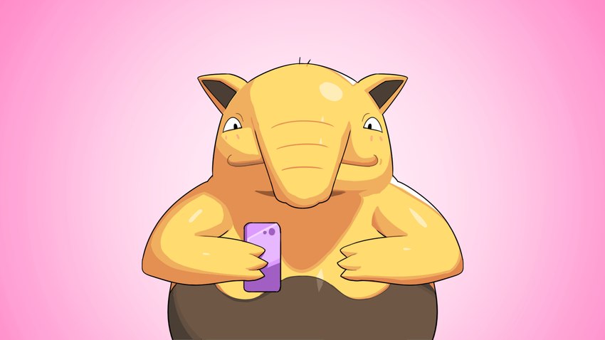 anthro black_eyes brown_body front_view holding_object looking_down solo yellow_arms yellow_body yellow_ears yellow_fingers drunk_oak nintendo pokemon drowzee generation_1_pokemon pokemon_(species) 16:9 2023 hi_res widescreen