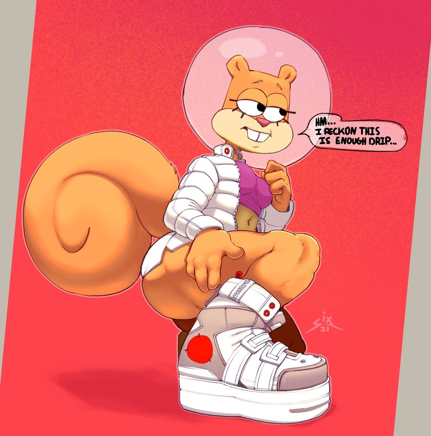 sandy cheeks (spongebob squarepants and etc) created by sixsidesofmyhead