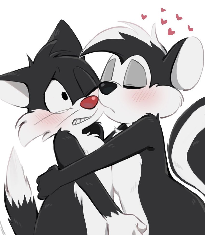 pepe le pew and sylvester (warner brothers and etc) created by gz8ty