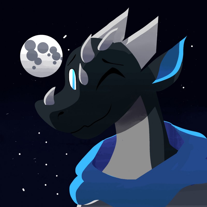 clothing hoodie horn looking_at_viewer male moon night one_eye_closed smile solo topwear wink arwingsixty4 mythology khyther_pyroxen_(ragingmoonbeam) dragon hybrid kobold mythological_creature mythological_scalie reptile scalie 1:1 hi_res icon