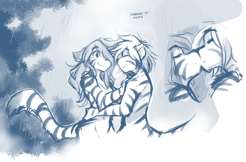 flora and tiger trace (twokinds) created by tom fischbach