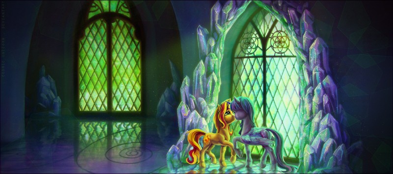 duo feathered_wings feathers female female/female fur hair horn kissing light multicolored_hair purple_body purple_feathers purple_fur purple_hair two_tone_hair window wings cosmicunicorn equestria_girls friendship_is_magic hasbro my_little_pony mythology sunset_shimmer_(eg) twilight_sparkle_(mlp) equid equine mammal mythological_creature mythological_equine unicorn winged_unicorn 2015 hi_res