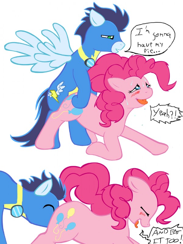 pinkie pie, soarin, and wonderbolts (friendship is magic and etc) created by stonershy