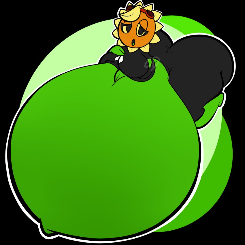 belly belly_squish big_belly big_breasts big_butt black_bottomwear black_clothing black_eyes black_shirt black_shorts black_topwear bottomwear breast_squish breasts butt clothing eyelashes eyewear eyewear_on_head female flower front_view goggles goggles_on_head green_background green_body green_tongue hand_on_belly hand_on_breast huge_belly huge_butt hyper hyper_belly hyper_pregnancy looking_at_viewer navel not_furry open_mouth orange_face outie_navel plant pregnant red_eyewear red_goggles shirt shorts simple_background solo squish tight_clothing tongue topwear transparent_background yellow_sclera gl4zedd0nuts electronic_arts plants_vs._zombies plants_vs._zombies_heroes popcap_games solar_flare_(pvz) elemental_creature elemental_humanoid flora_fauna flower_creature humanoid plant_humanoid sunflower_(pvz) 1:1 2023 alpha_channel colored digital_media_(artwork) flat_colors hi_res