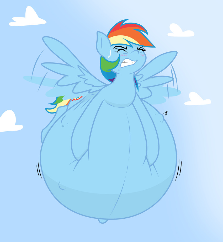 belly belly_squish big_belly black_eyebrows blonde_hair blue_body blue_ears blue_hair blue_sky blue_wings blush bodily_fluids cloud cutie_mark eyebrows eyelashes eyes_closed female feral fetal_movement flying green_hair green_tail hair hand_on_belly hand_on_own_belly huge_belly hyper hyper_belly hyper_pregnancy motion_lines multicolored_hair multicolored_tail navel orange_hair orange_tail outie_navel outside pregnant pregnant_female pregnant_feral purple_hair rainbow_hair rainbow_tail red_hair sky solo squish struggling sweat sweatdrop tail teeth wings yellow_tail funble thenypod4 third-party_edit friendship_is_magic hasbro my_little_pony rainbow_dash_(mlp) equid equine horse mammal pony 2021 absurd_res cel_shading color_edit colored digital_media_(artwork) hi_res shaded