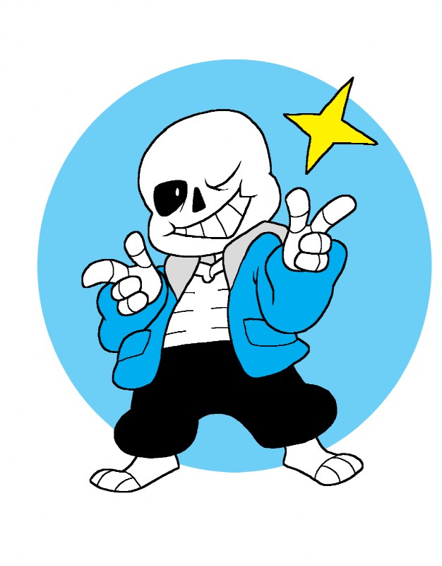 sans (undertale (series) and etc) created by praiz