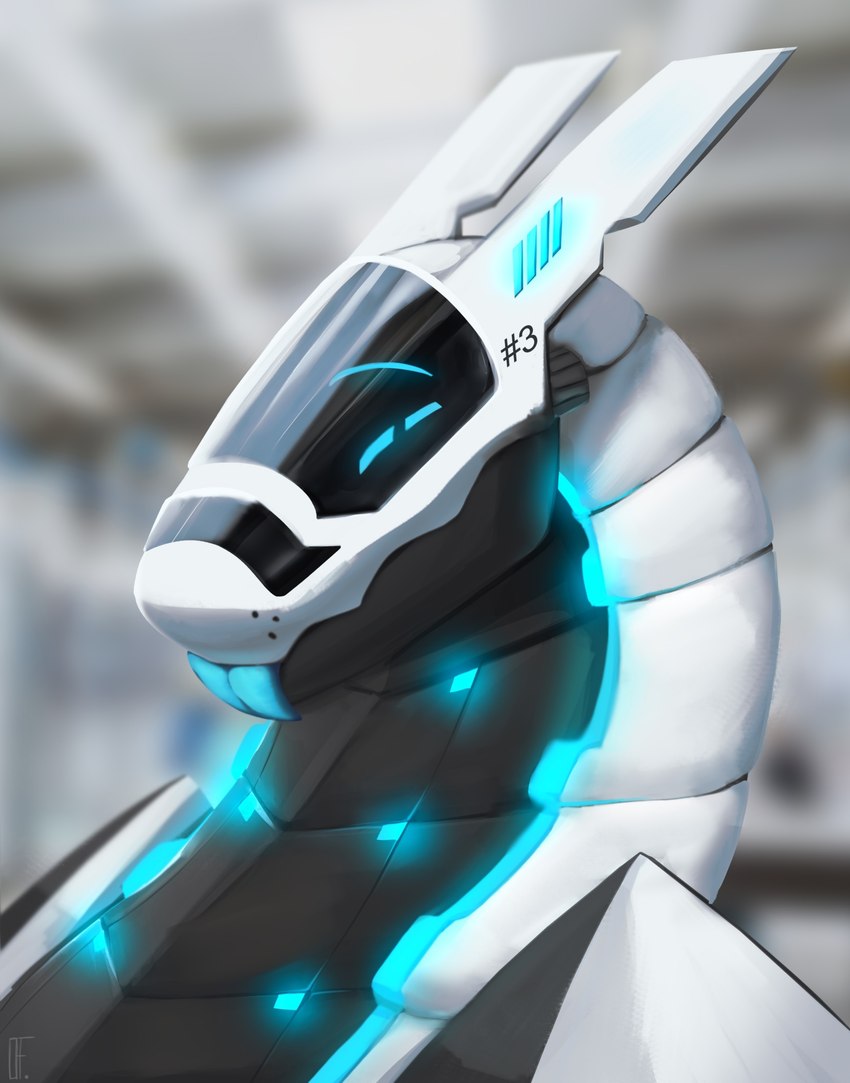 ambiguous_form blep blue_tongue eyebrows grey_body grin machine male metallic_body neon neon_lights smile solo tongue tongue_out visor white_body conditional_dnp olexafox alpha_3 android robot synth_(vader-san) hi_res portrait