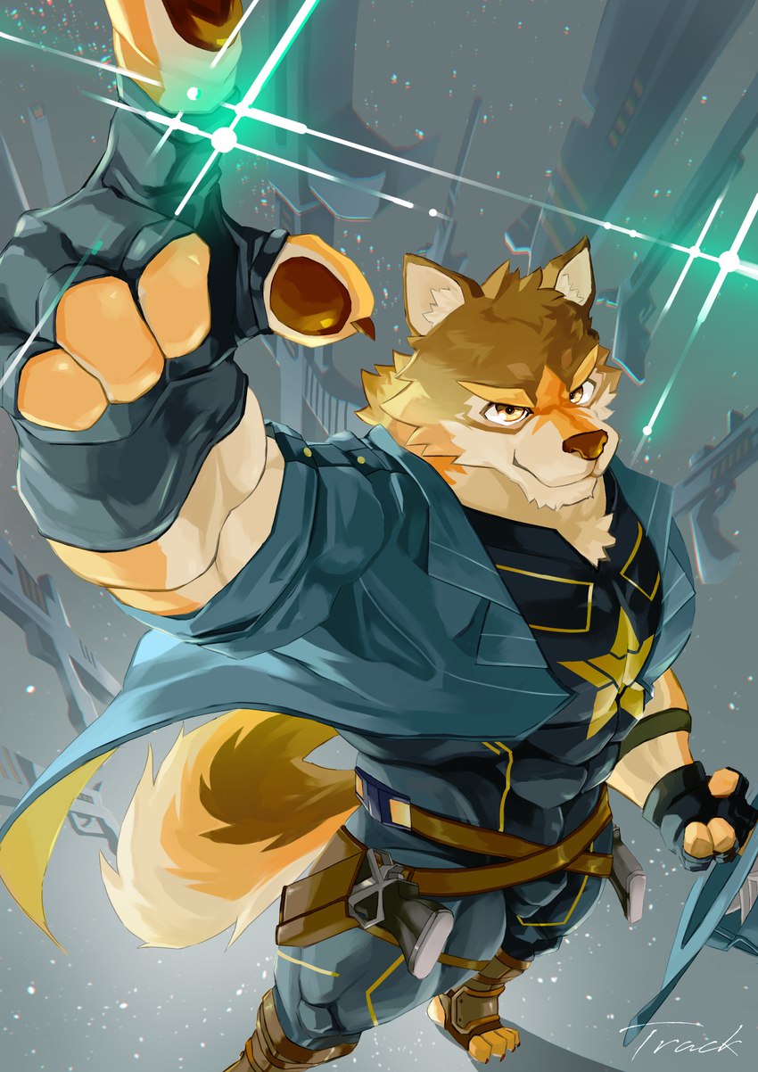 anthro bodysuit clothing fingerless_gloves gloves gun handwear holster male muscular muscular_anthro muscular_male pawpads ranged_weapon skinsuit solo spandex superhero tight_clothing weapon yellow_eyes toratruck9 lifewonders live_a_hero barrel_(live_a_hero) canid canine canis mammal wolf hi_res