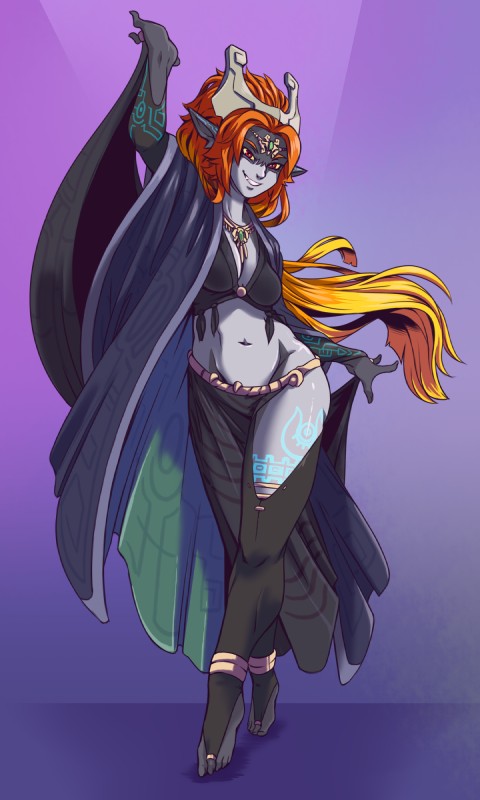 midna and midna (the legend of zelda and etc) created by plagueofgripes