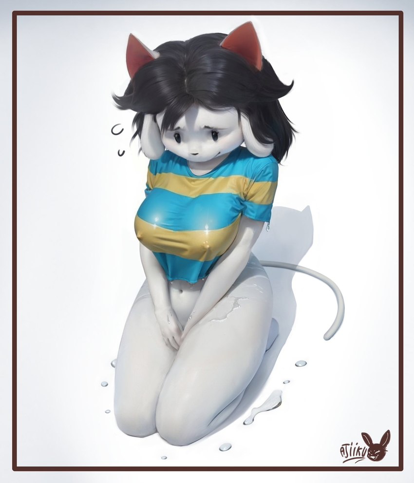 temmie (undertale (series) and etc) created by ajiikuo
