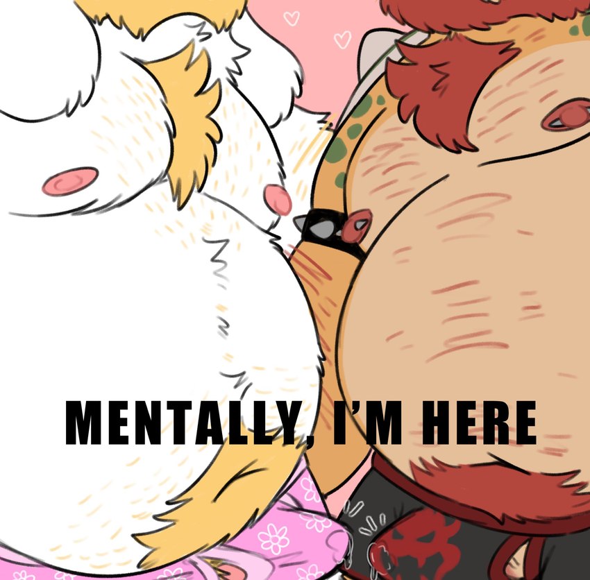 asgore dreemurr and bowser (mentally i'm here (meme) and etc) created by campfire donut