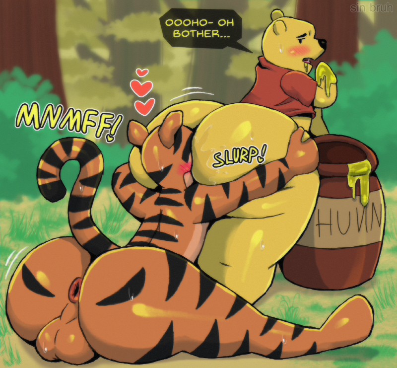 pooh bear and tigger (winnie the pooh (franchise) and etc) created by sin bruh