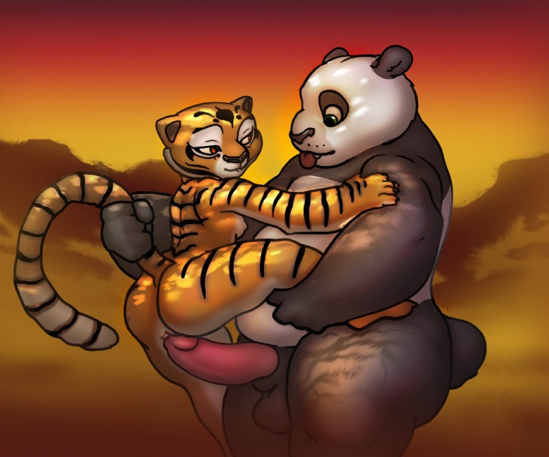 master po ping and master tigress (kung fu panda and etc) created by fuzzamorous