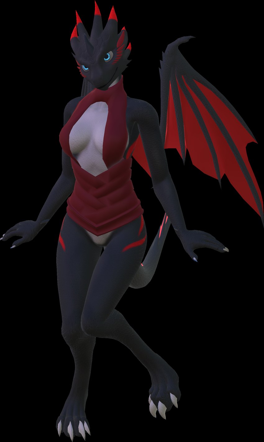 athletic clothing dress female neos solo tail vrchat_model elysium_avatars mythology vrchat dragon mythological_creature mythological_scalie scalie 3d_(artwork) absurd_res alpha_channel digital_media_(artwork) hi_res