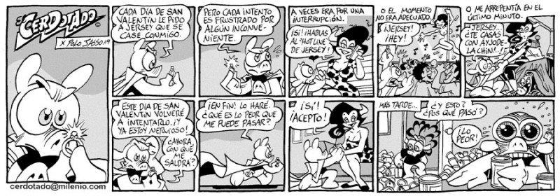 anthro antihero breasts cerdotado female group male mexico musical_note musical_symbol nude ring size_difference symbol text polo_jasso domestic_pig human mammal suid suine sus_(pig) black_and_white comic monochrome spanish_text translated