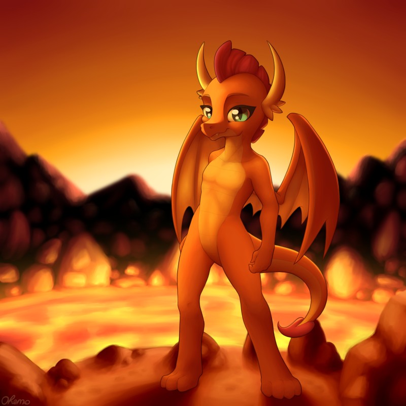 smolder (friendship is magic and etc) created by ohemo