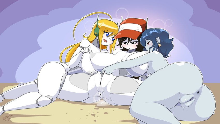 curly brace, misery, and quote (cave story) created by zedrin