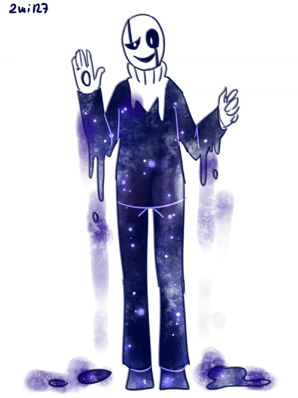 gaster (undertale (series) and etc) created by 2mi127