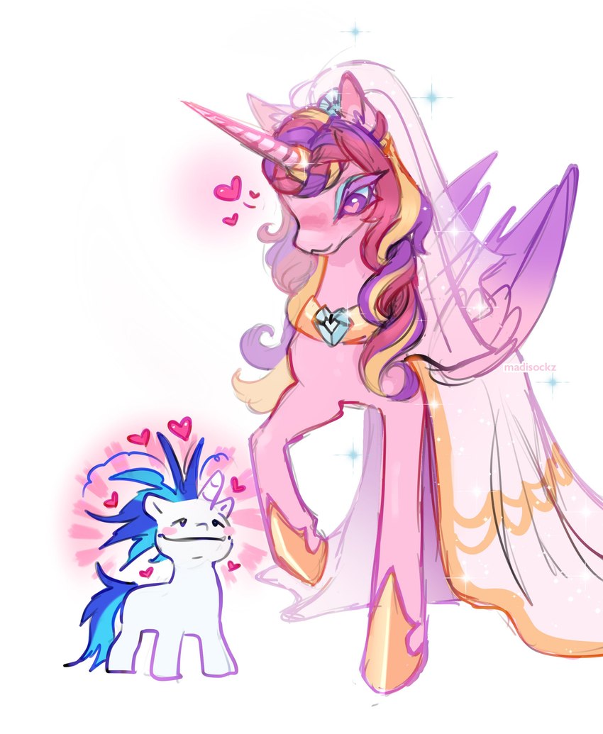 princess cadance and shining armor (the bride and the ugly ass groom and etc) created by madisockz