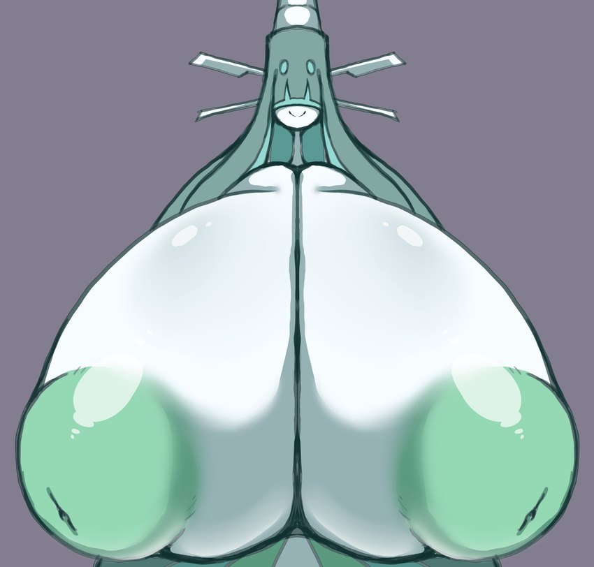 anthro areola big_areola big_breasts big_nipples breasts female huge_areola huge_breasts huge_nipples hyper hyper_areola hyper_breasts hyper_nipples inverted_nipples nipple_dip nipples obscured_eyes puffy_areola puffy_nipples simple_background solo petronoise nintendo pokemon celesteela generation_7_pokemon pokemon_(species) ultra_beast hi_res