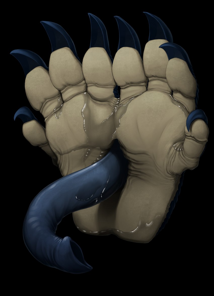 ambiguous_gender barefoot claws feet foot_fetish foot_focus humanoid_feet lesserhybrid ovipositor paws plantigrade simple_background slime soles solo toe_claws toes tongue kredri alien_(franchise) alien facehugger lesser_hybrid hi_res