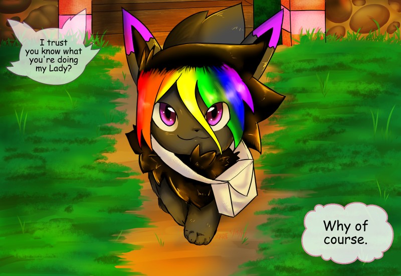 fan character and raven eevee (pokemon mystery dungeon and etc) created by raveneevee