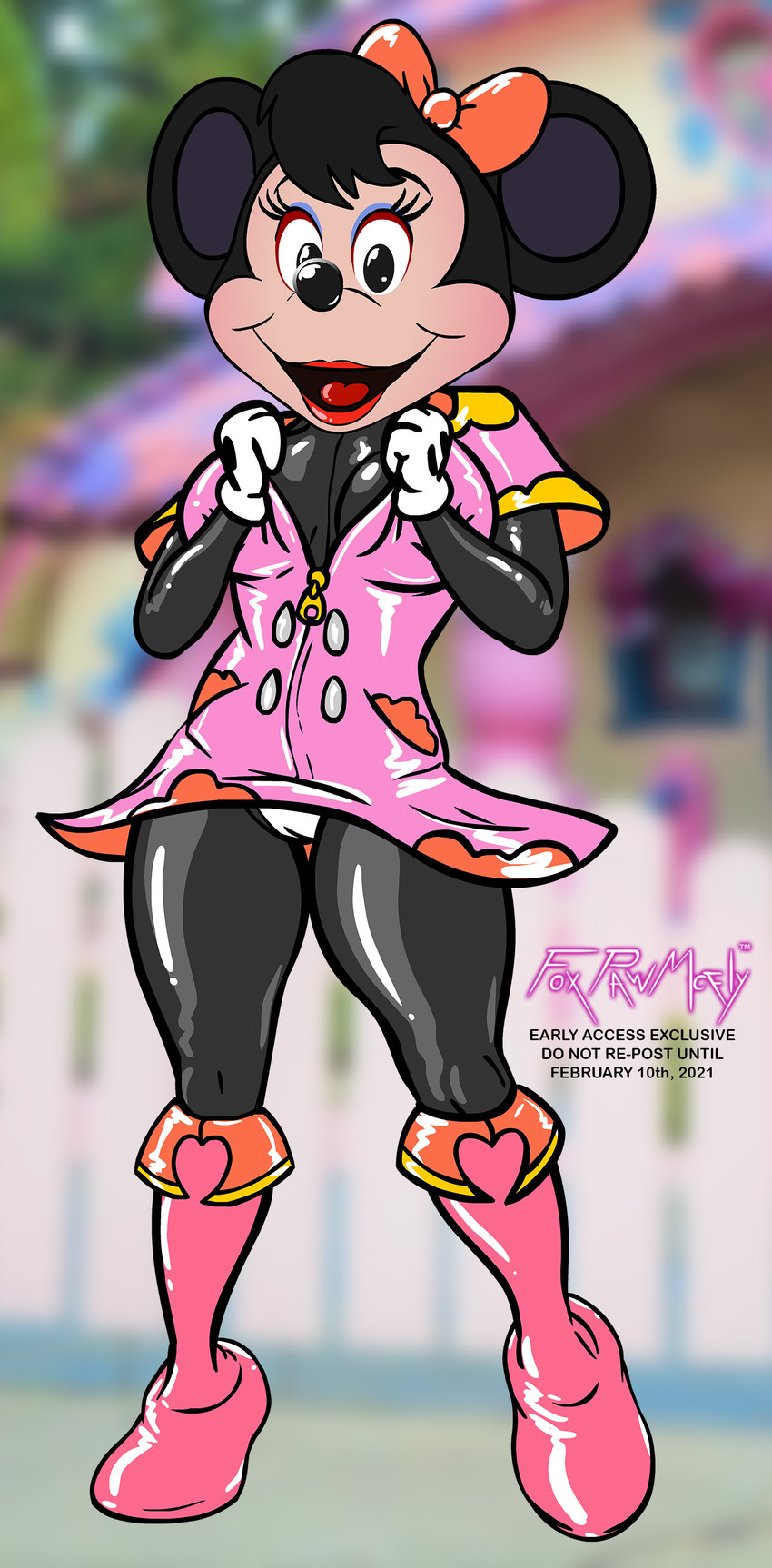 minnie mouse (disney) created by foxpawmcfly