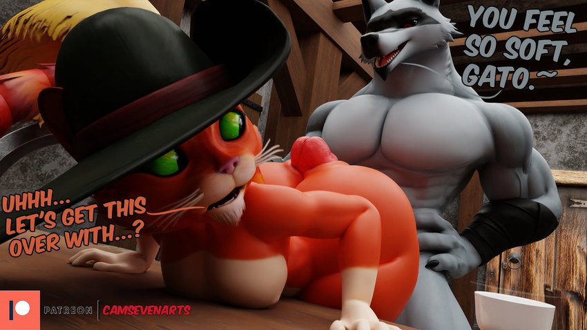 death, death, and puss in boots (puss in boots (dreamworks) and etc) created by camseven