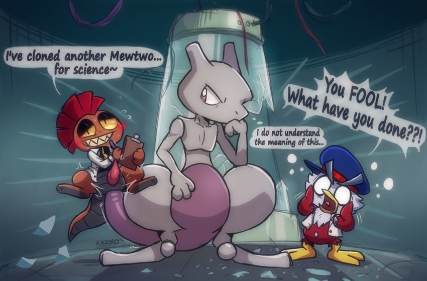 fan character, jaques, and joey the delivery bird (nintendo and etc) created by kazoko (artist)