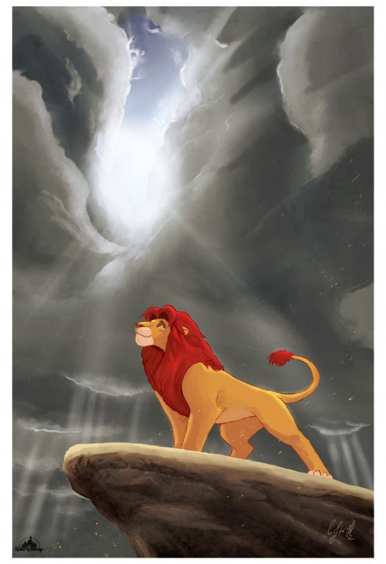 border cloud day feral fur hair landmark light light_beam logo looking_up male nude orange_body orange_fur outside pose pride_rock raised_tail red_hair rock side_view sky smile solo sunbeam sunlight tail tail_tuft tuft white_border negy disney the_lion_king simba_(the_lion_king) felid lion mammal pantherine 2008 hi_res signature