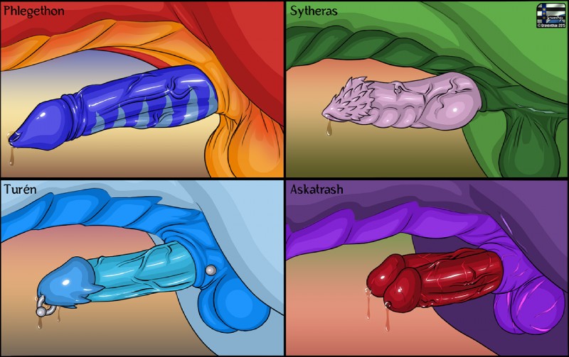 2_penises animal_genitalia balls blue_penis crotch_shot erection furgonomics furry-specific_piercing genital_piercing genital_scar genitals male monorchid multi_genitalia multi_penis orchiectomy_scar penile_spines penis penis_piercing piercing prince_albert_piercing red_penis scar sheath sheath_piercing side_view solo vein veiny_penis graventhax mythology askatrash phlegethon sytheras turen_(guglehupf) dragon mythological_creature mythological_scalie scalie digital_media_(artwork) multiple_images