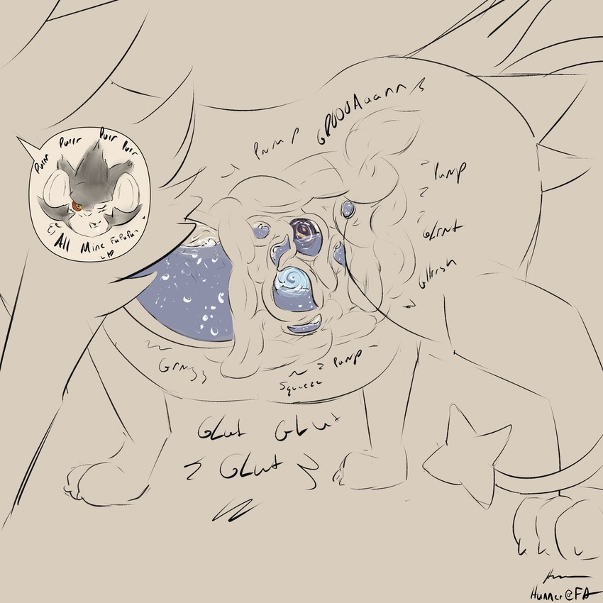 belly bodily_fluids death digestion fatal fatal_vore feral internal melting onomatopoeia organs rumbling_stomach slime sound_effects stomach stomach_acid text vore wet hunner nintendo pokemon generation_4_pokemon luxray pokemon_(species) 1:1 absurd_res hi_res