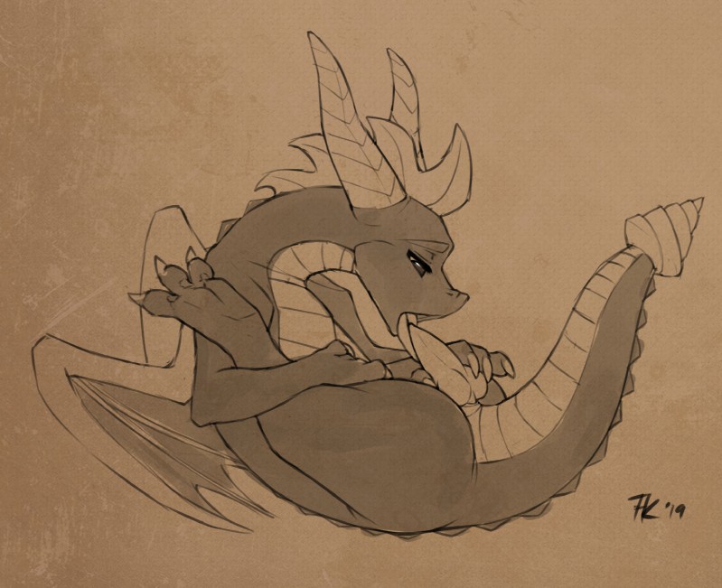 spyro (european mythology and etc) created by fluff-kevlar