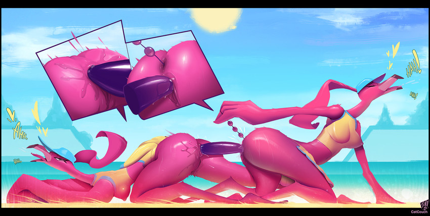 the pink flamingos (brand new animal and etc) created by catcouch