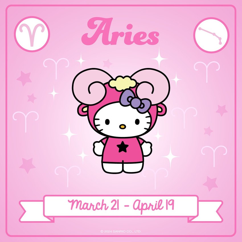 anthro aries_(constellation) aries_(symbol) astrological_symbol bow_accessory chibi clothing costume female horn on_model solo sparkles speech_scroll star symbol toony western_zodiac_symbol whiskers unknown_artist hello_kitty_(series) sanrio western_zodiac aries_(zodiac) hello_kitty_(character) domestic_cat felid feline felis mammal 1:1 hi_res official_art pink_theme