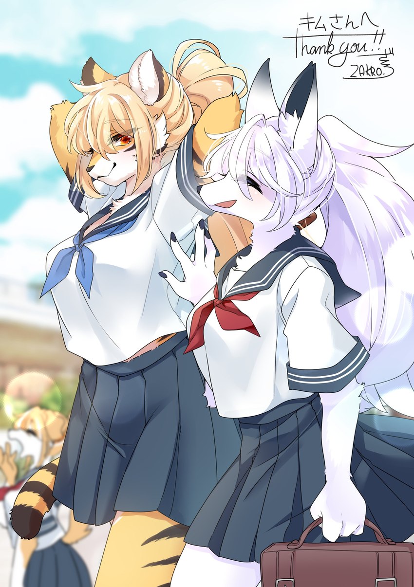 kitsune-chan and tora-chan created by lemoco