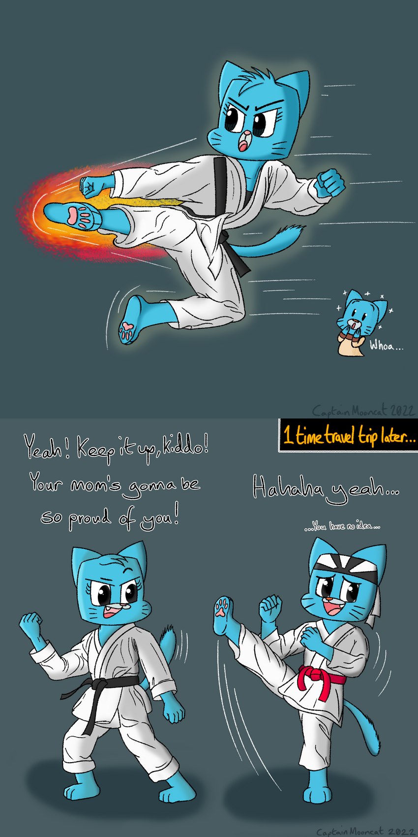gumball watterson and nicole watterson (the amazing world of gumball and etc) created by captain mooncat and chopsticc