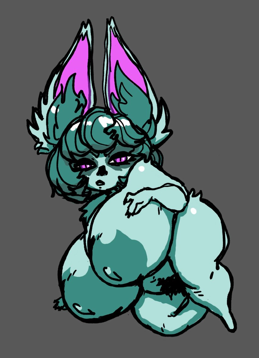 areola belly big_areola big_breasts big_butt big_ears big_nipples breasts butt female green_hair hair huge_areola huge_breasts huge_butt huge_nipples humanoid_pointy_ears inner_ear_fluff nipples nude pointy_ears pubes puffy_areola short_stack solo thick_thighs tuft wide_hips nsfwoaf league_of_legends riot_games tencent vex_(lol) humanoid lagomorph leporid mammal rabbit yordle hi_res