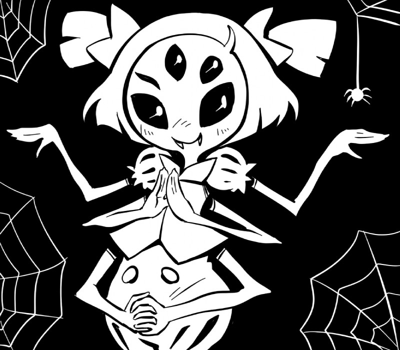 muffet (undertale (series) and etc) created by itimu