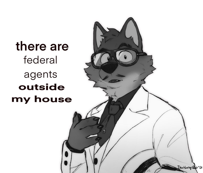 mr. wolf (there are federal agents outside my house and etc) created by thatlazyrat