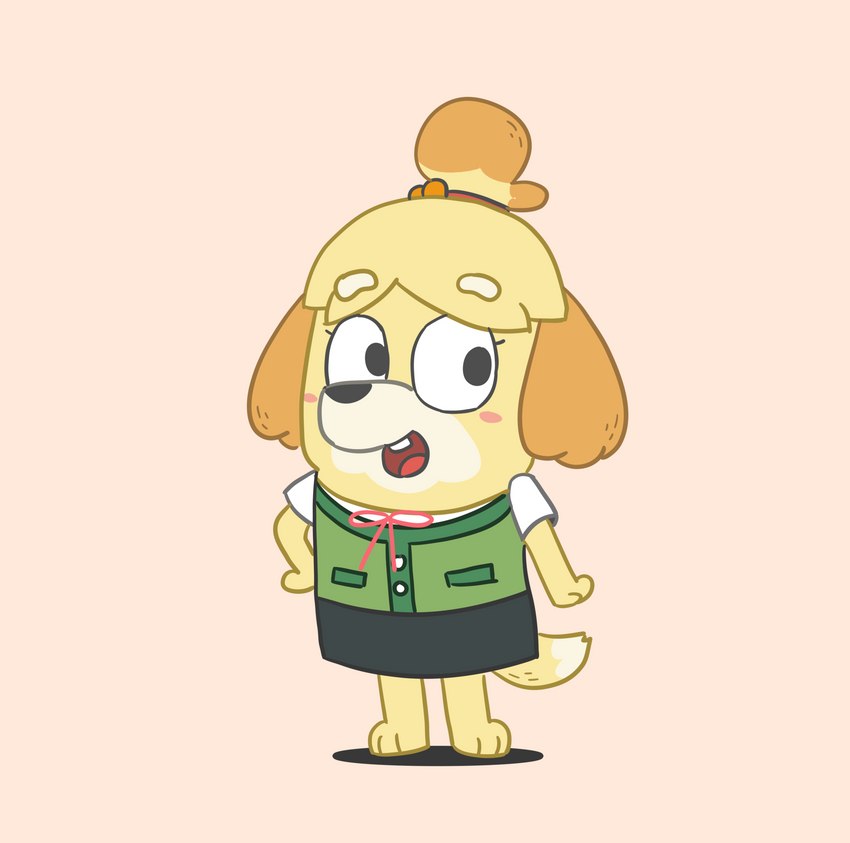 isabelle (animal crossing and etc) created by zyh1111113