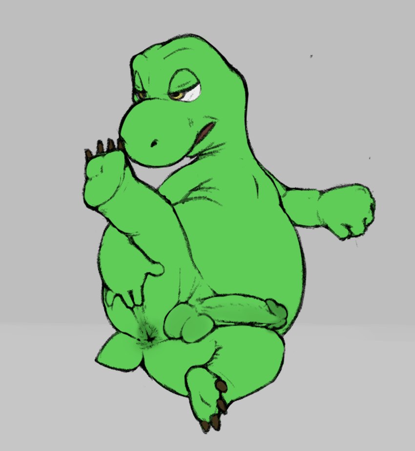 anthro anus balls butt erection genitals humanoid_genitalia humanoid_penis male penis slightly_chubby solo spread_anus spreading nivy_(artist) dreamworks over_the_hedge verne_(over_the_hedge) reptile scalie turtle hi_res