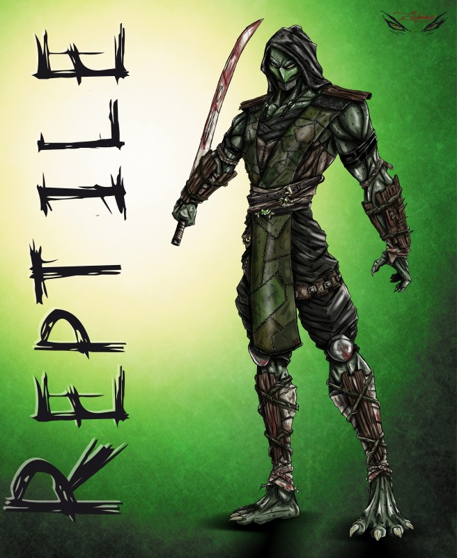 reptile (mortal kombat) created by zupano