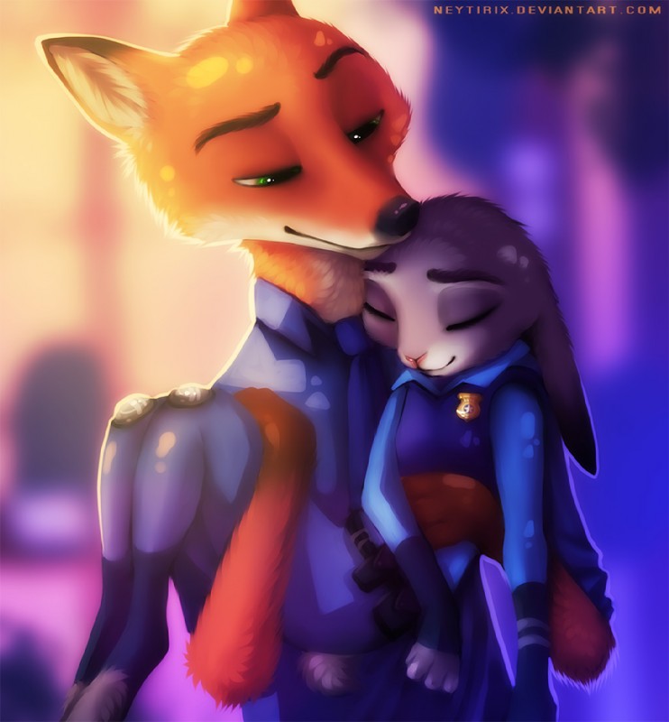 judy hopps and nick wilde (zootopia and etc) created by neytirix