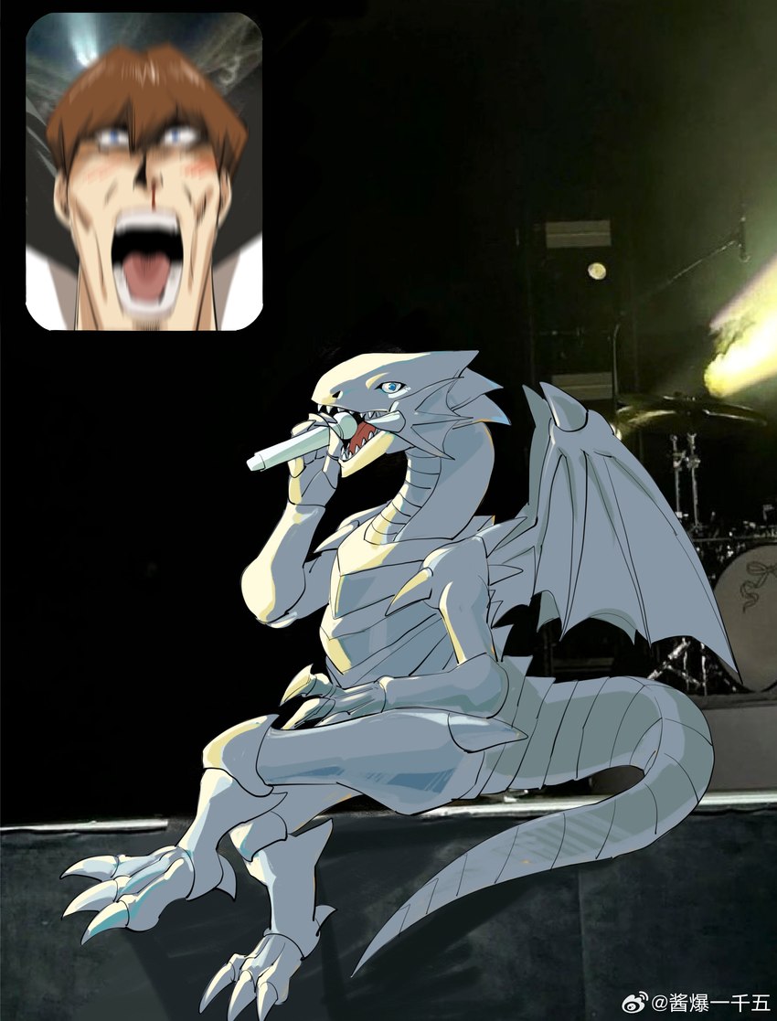 blue-eyes white dragon and seto kaiba (fan screaming at madison beer performance and etc) created by 1500jiangbao