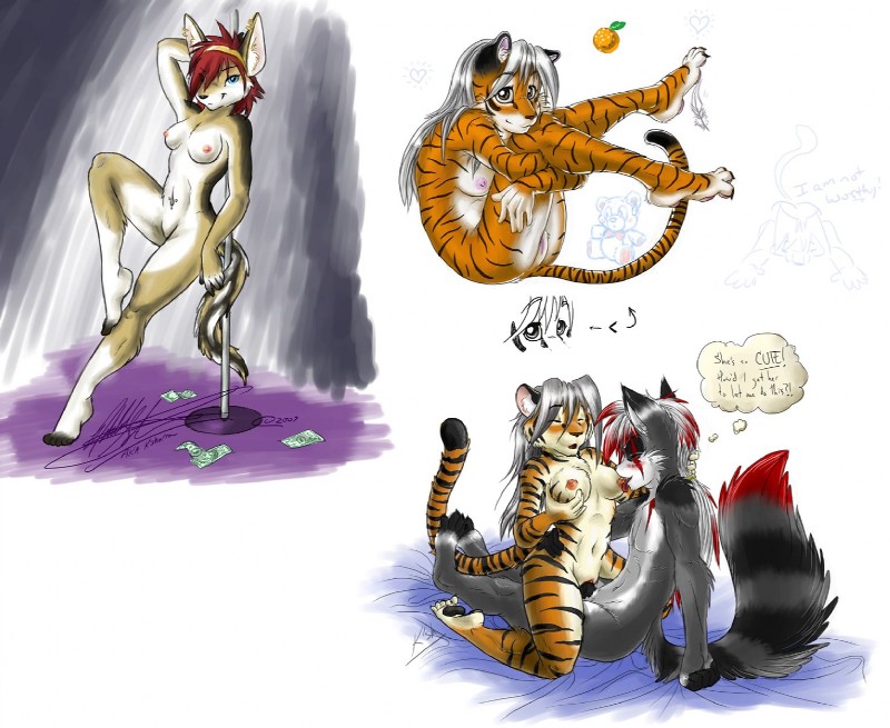 ayn, k'sharra, and nytro created by fluff-kevlar and ksharra